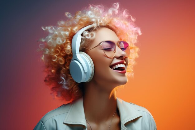 Fashion and beauty professionals enjoying music